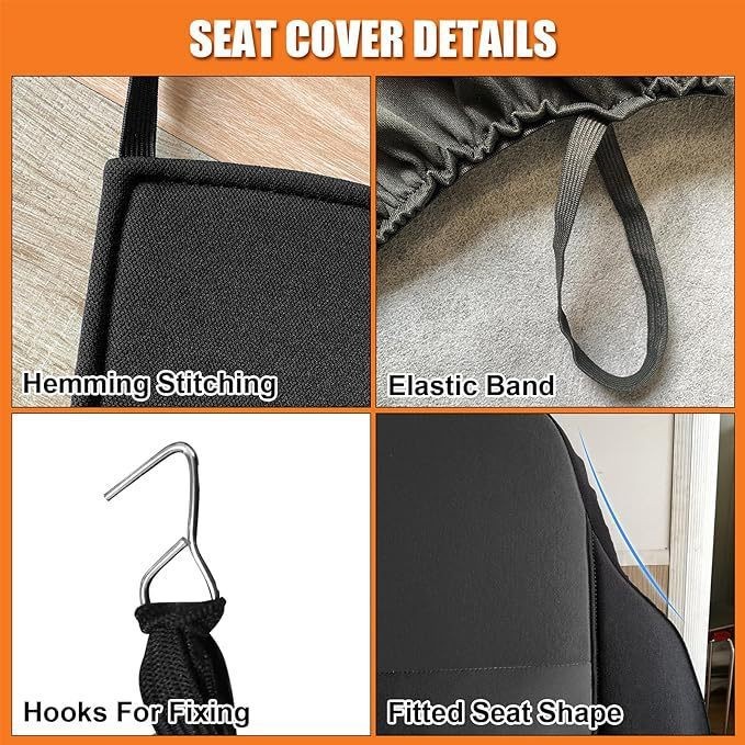 汽车座套跨境热销雪佛兰库罗德皮卡座椅套专用汽车座椅防脏套坐垫图2