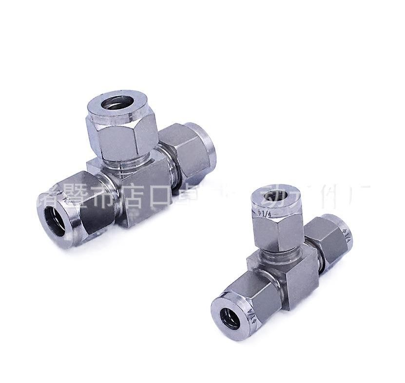 304不锈钢三通快拧T型直角弯头气动元件软管三通快速气管接头图5
