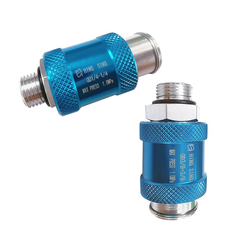 气动手推阀HSV08手滑阀气管滑动开关推拉阀控制排气阀快插8mm接头