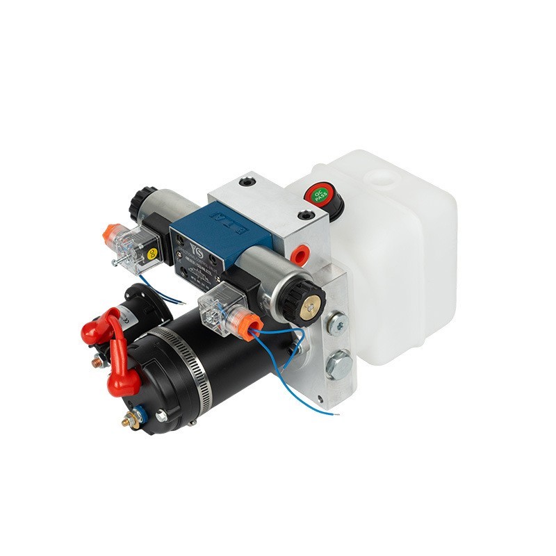 24V直流双作用液压动力单元总成货梯升降平台拖车液压泵站厂家图5