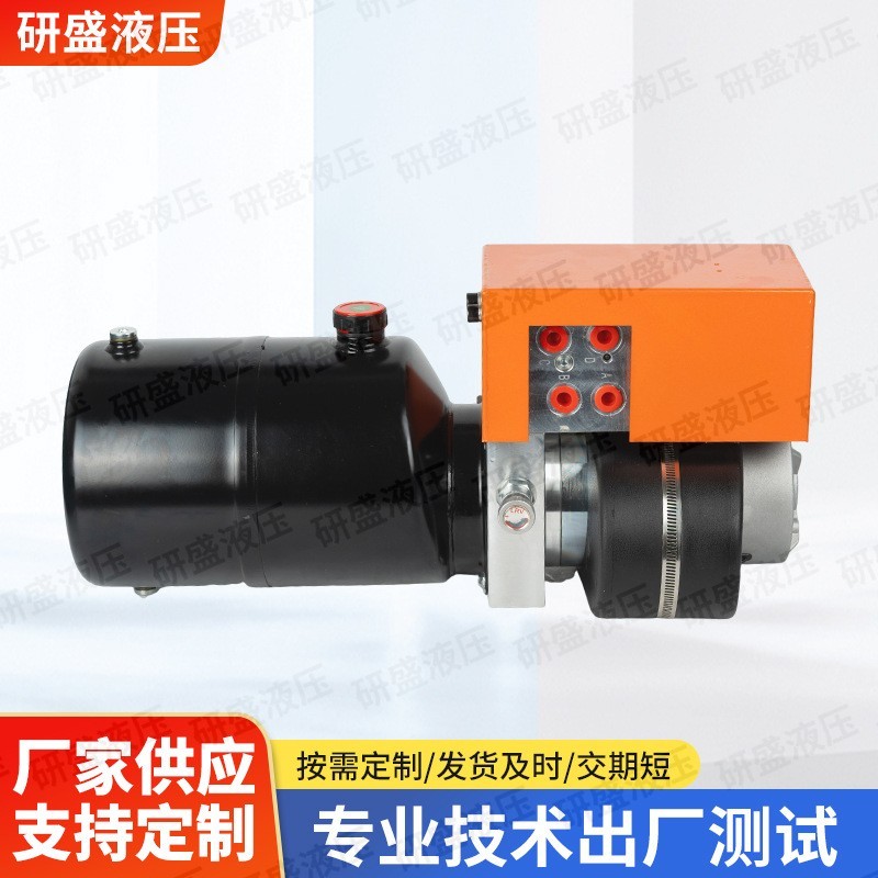 24V2.2KW直流液压动力单元 扫雪车铲雪车可用微型泵站系统图4