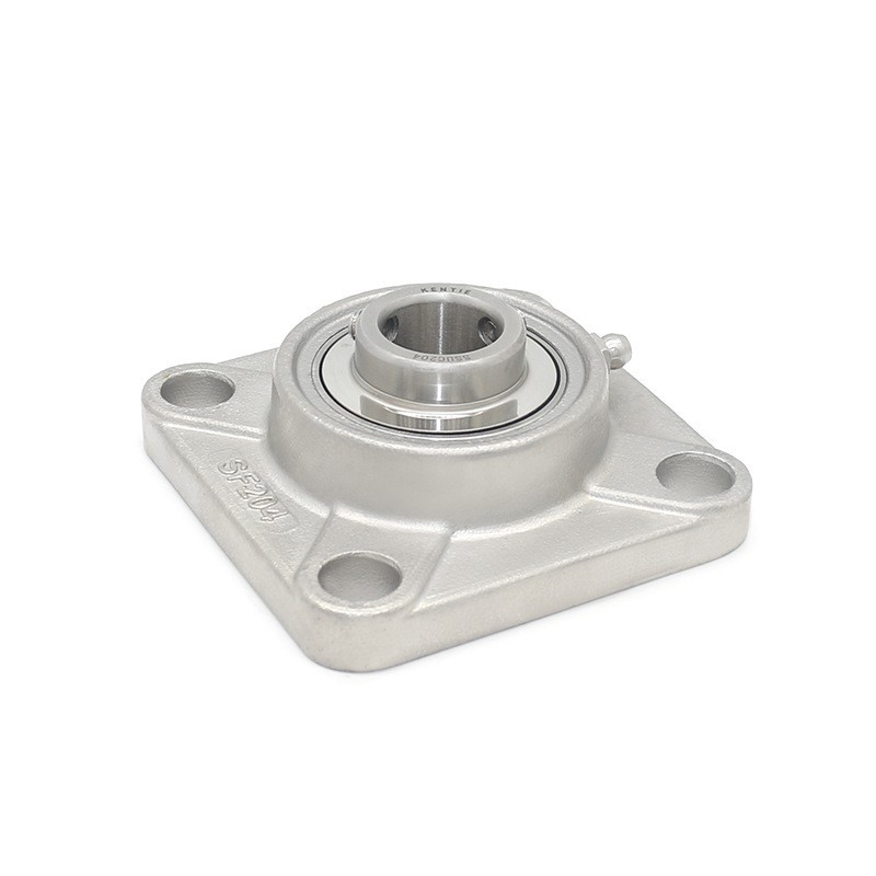 工厂专业生产SUCF不锈钢外球面球轴承机械加工方形带座轴承图2