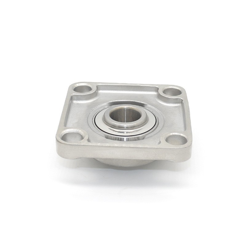 工厂专业生产SUCF不锈钢外球面球轴承机械加工方形带座轴承图4