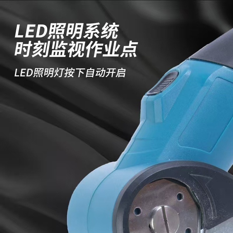 跨境小型电动锂电剪刀快速裁剪布料皮革电电动圆刀裁剪机图3