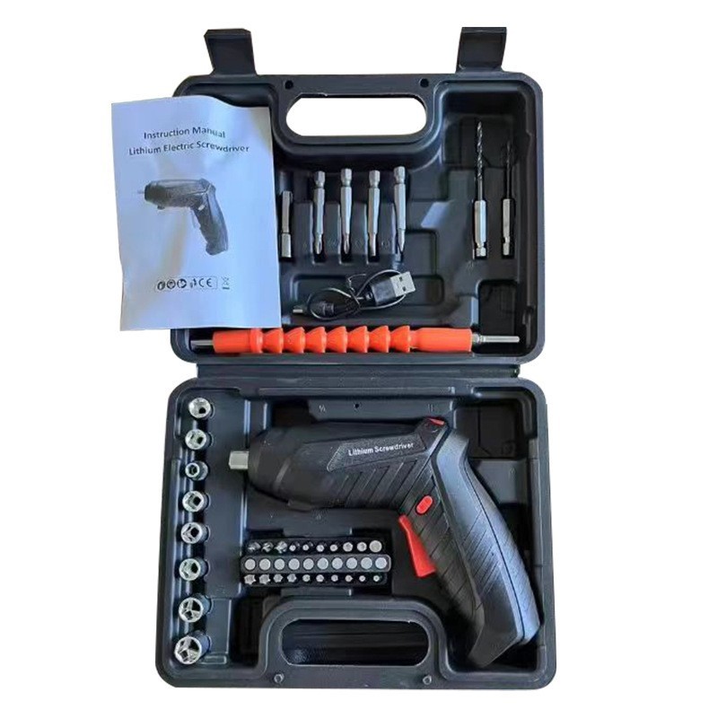电动螺丝刀套装锂电充电式家用小型电动钻迷你自动螺丝图2
