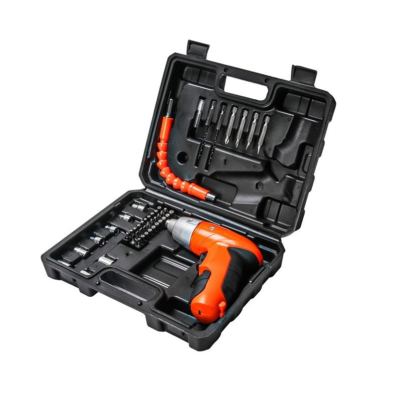 家用电动螺丝刀电批充电式电起子锂电迷你小手枪电钻工具套装图2