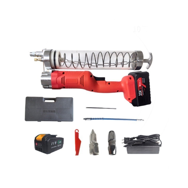 卧式无刷锂电黄油枪挖机电动黄油枪充电锂电池桶装图2