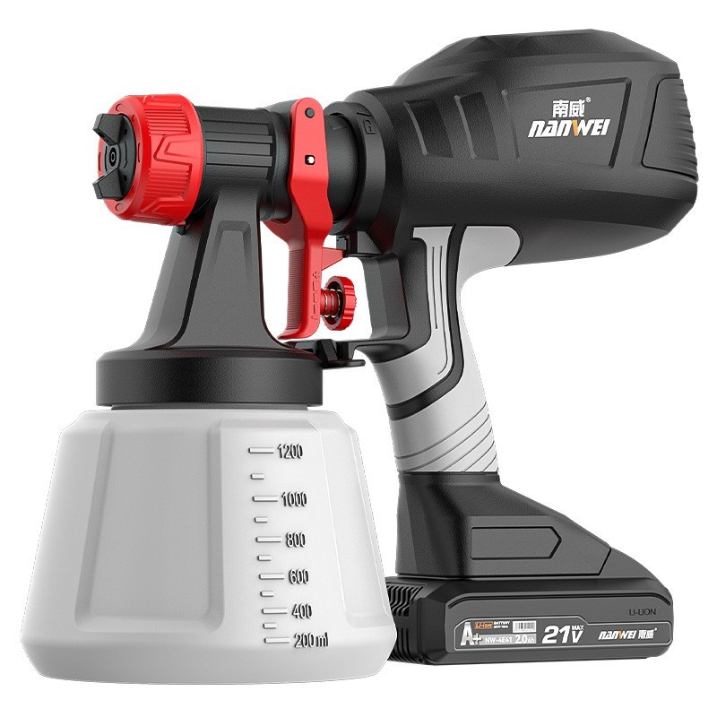 电动喷漆枪油漆乳胶漆喷枪喷涂机家用锂电涂料机雾化消毒图5