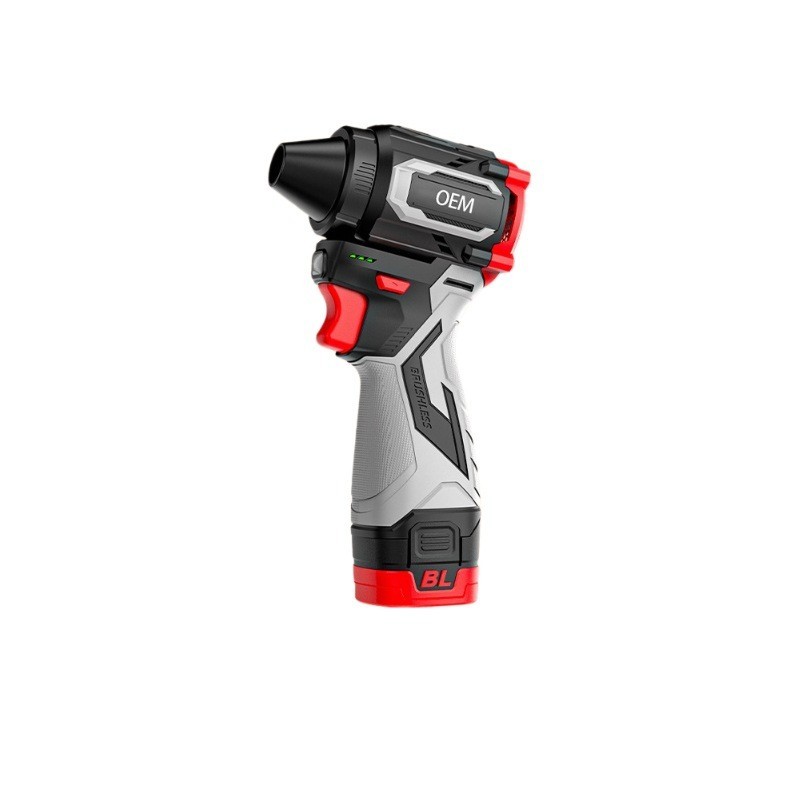 跨境定制无刷锂电涵道手持暴风机吸吹两用吹尘吹雪车内清洁吹风机图5