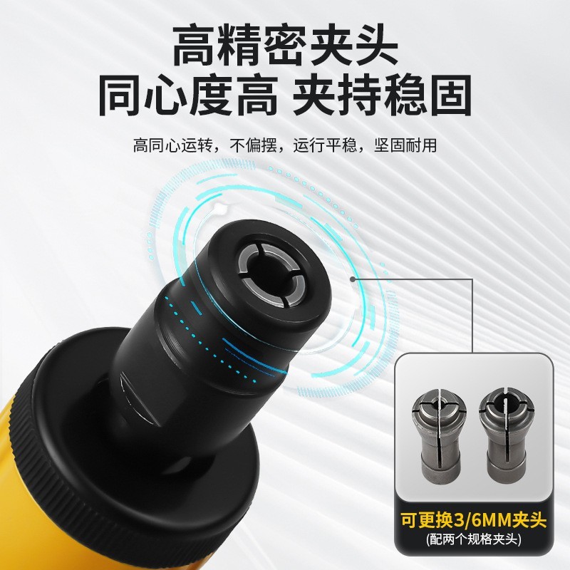 工业级多功能气动模具抛光打磨机气磨刻磨机加长直磨机图3