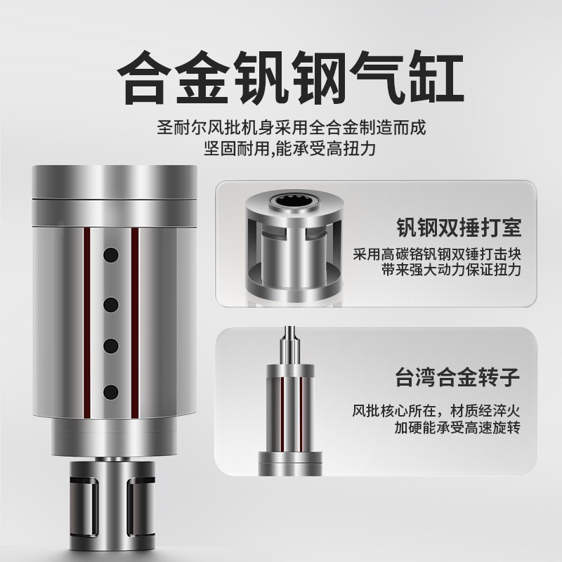 气动风批大扭力枪式气批螺丝枪木工气动螺丝刀图3