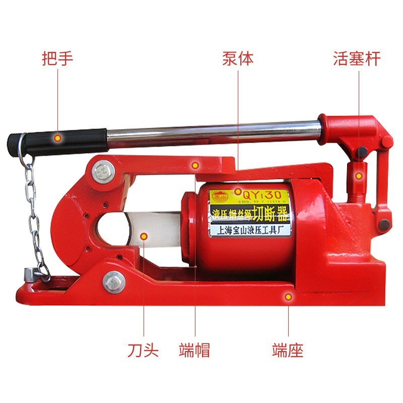 钢丝绳切断器 钢筋截断机 圆钢液压绳锯机 钢筋剪 铁丝剪切机图2