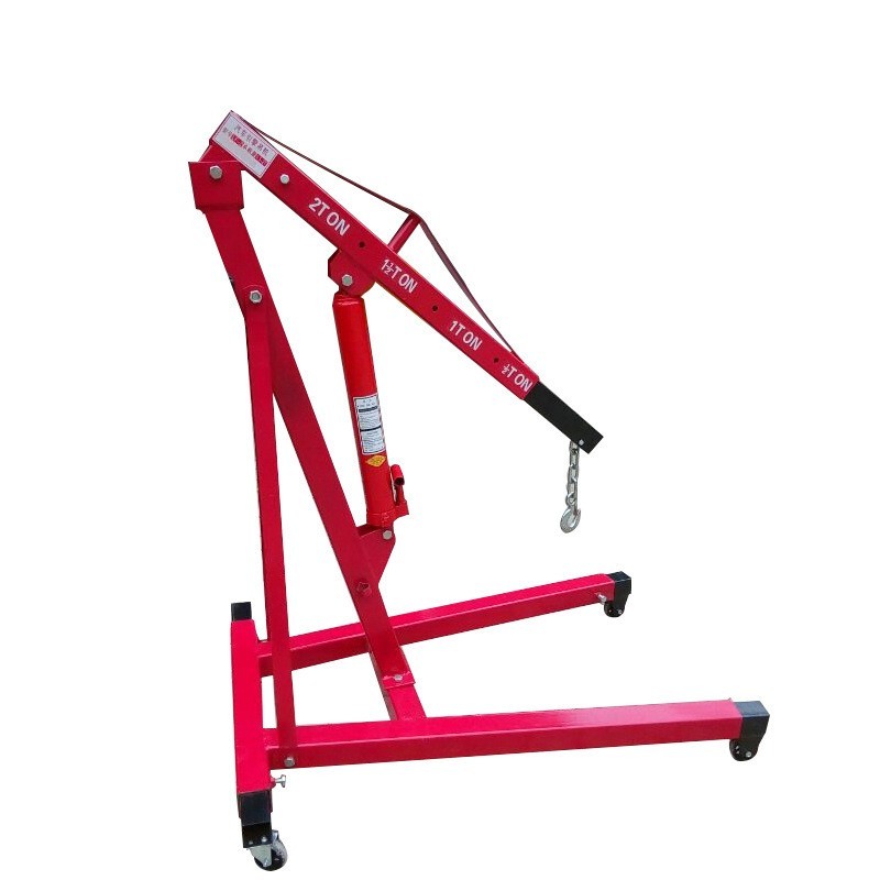 移动式吊机发动机吊架引擎小液压起重机2吨3汽修吊车升降轻便折叠图2