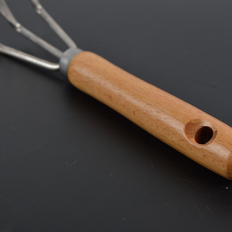 不锈钢迷你两件套 工具套装 木柄迷你种花工具铲耙锹图2