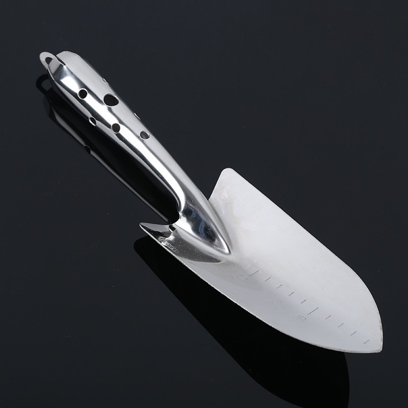 日本园林工具 栽花锹 移植铲锹 不锈钢家用园艺花园铲锹图2