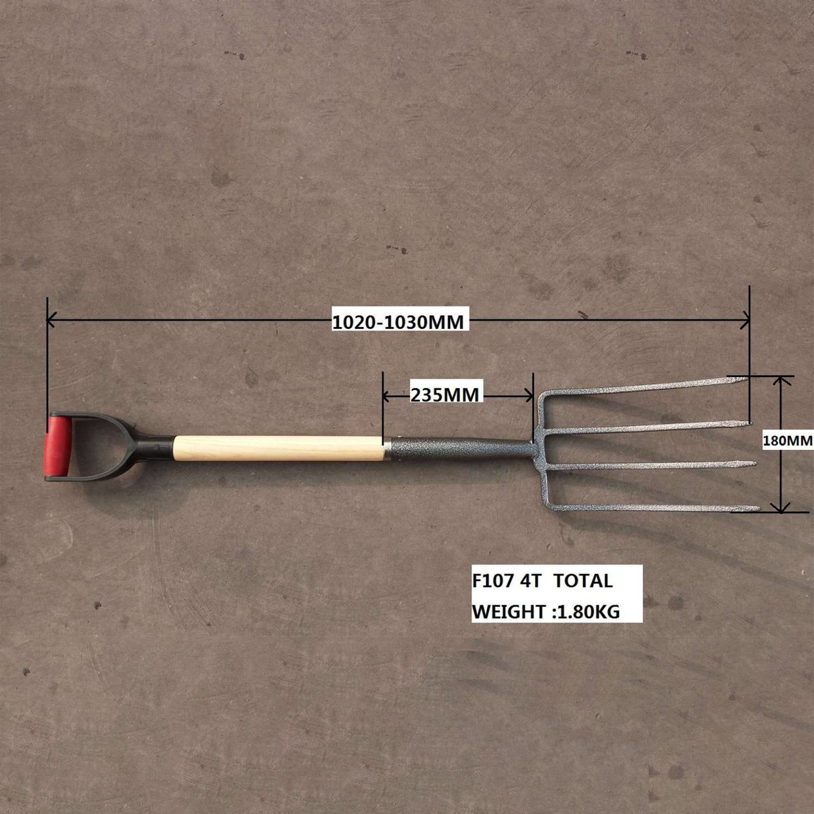 钢叉四齿农用 F107挖掘翻地道轨钢农用五金 挑草钢叉图4