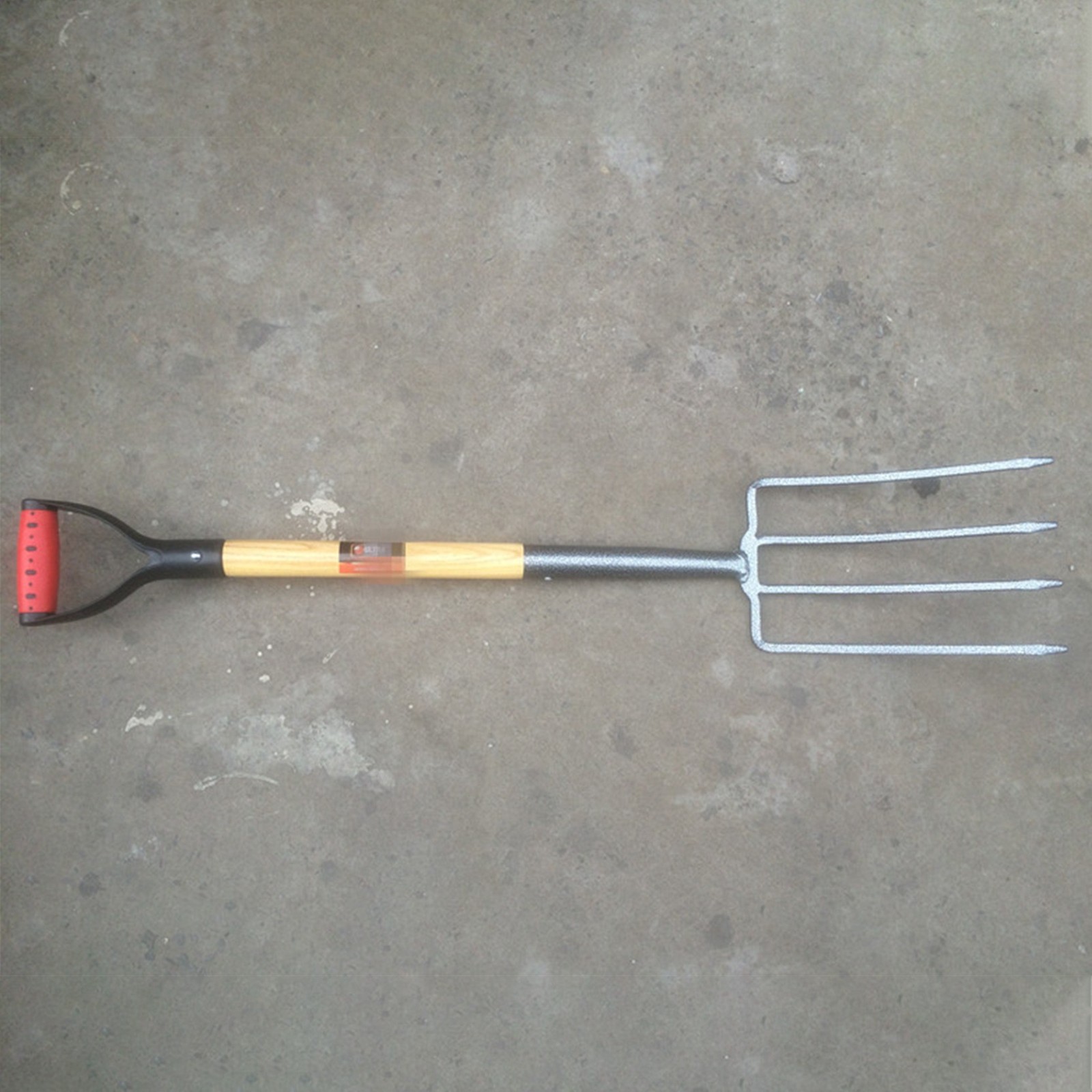 钢叉四齿农用 F107挖掘翻地道轨钢农用五金 挑草钢叉图2