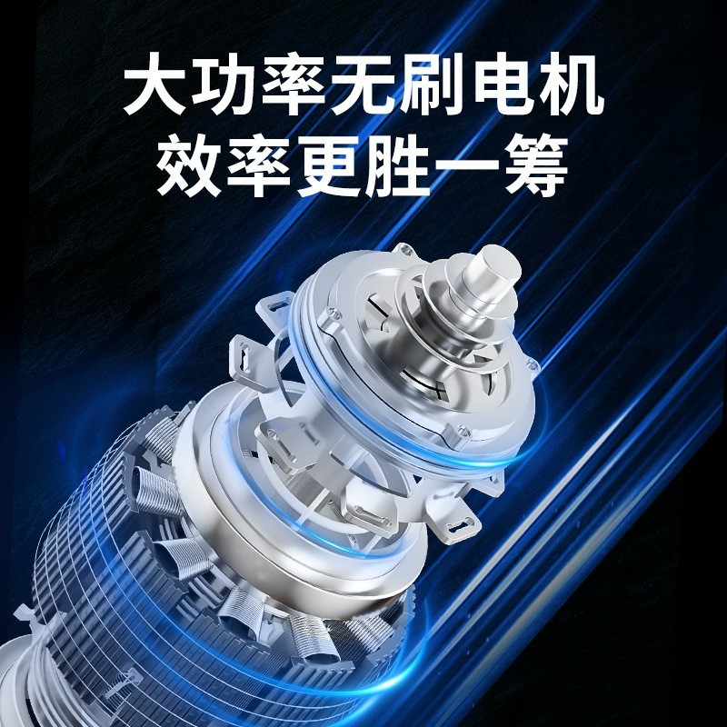 出口品质21V充电式6寸锂电锯无刷家用电链锯大功率木工伐木锯图3