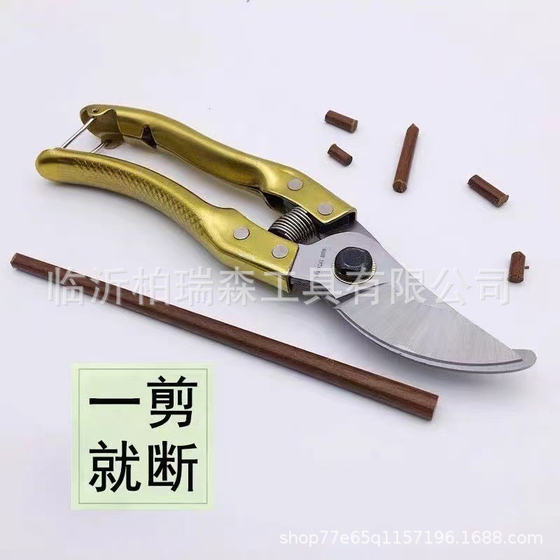 园艺修枝剪锰钢168果枝剪果树剪刀园林修枝剪园艺剪花艺绿植修剪图3