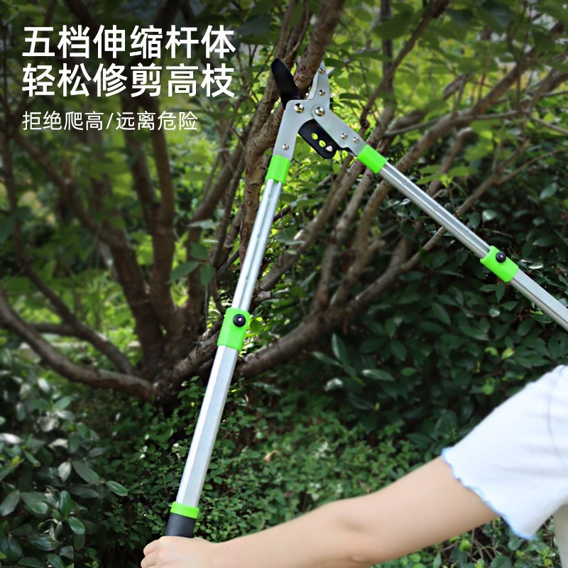 园林果树大力剪SK5粗枝剪刀可伸缩铝合金杆高树枝剪图3