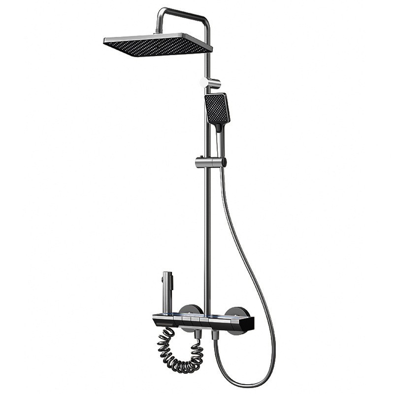 数显控温花洒套装 温度水龙头 氛围灯淋浴图5