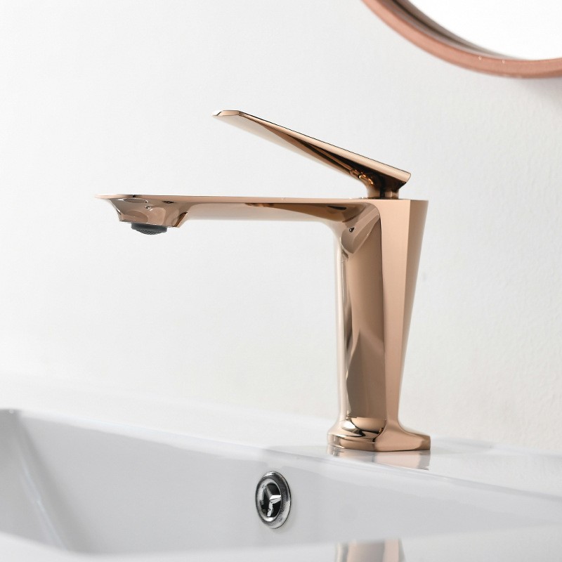 面盆水龙头全铜意式简约家用洗脸盆龙头冷热洗手盆混水龙头图3
