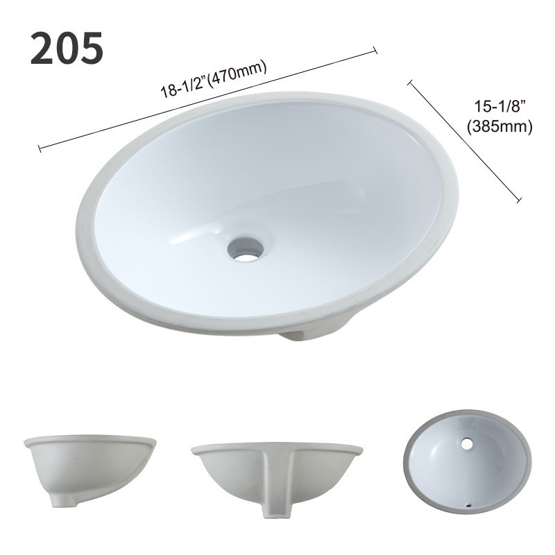源头厂家 圆形陶瓷台下盆洗手盆加深卫生间洗脸盆阳台洗漱盆图4