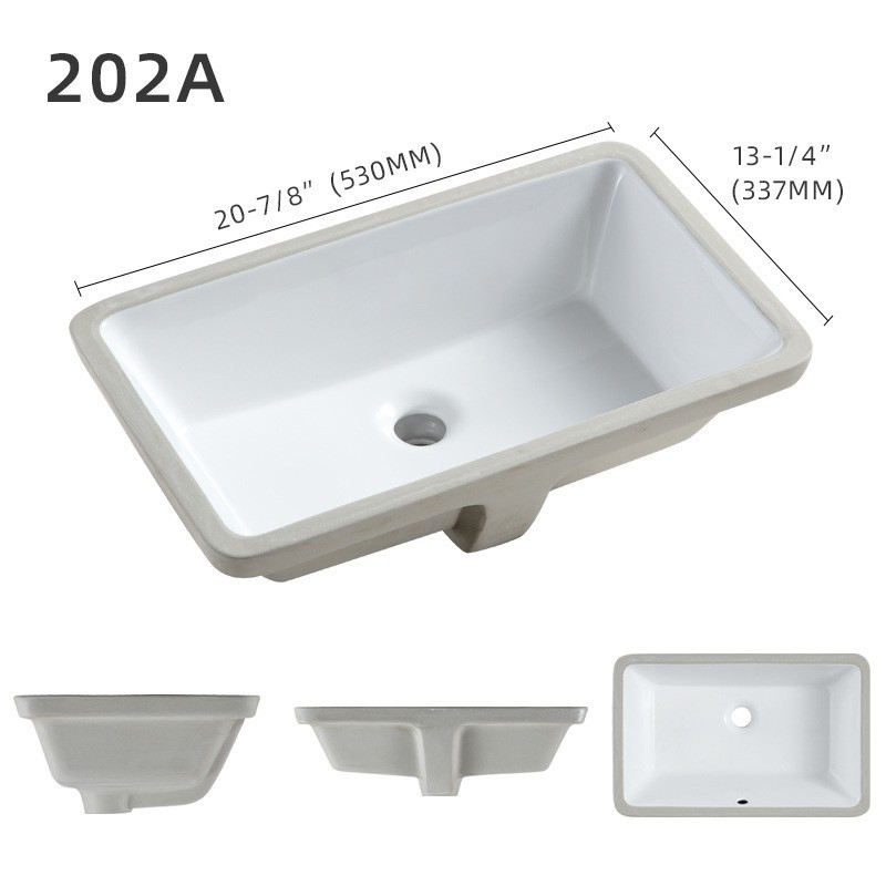 源头厂家 陶瓷台下盆洗手盆加深卫生间洗脸盆阳台洗漱盆图5