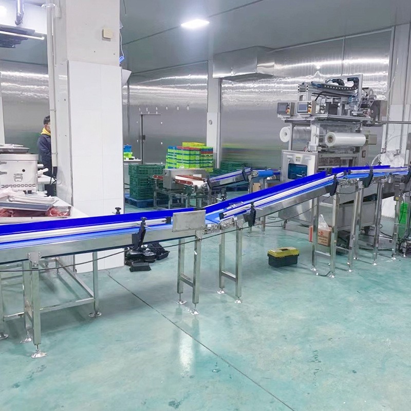 小型食品流水线设备皮带转弯输送机药品输送线输送设备图2