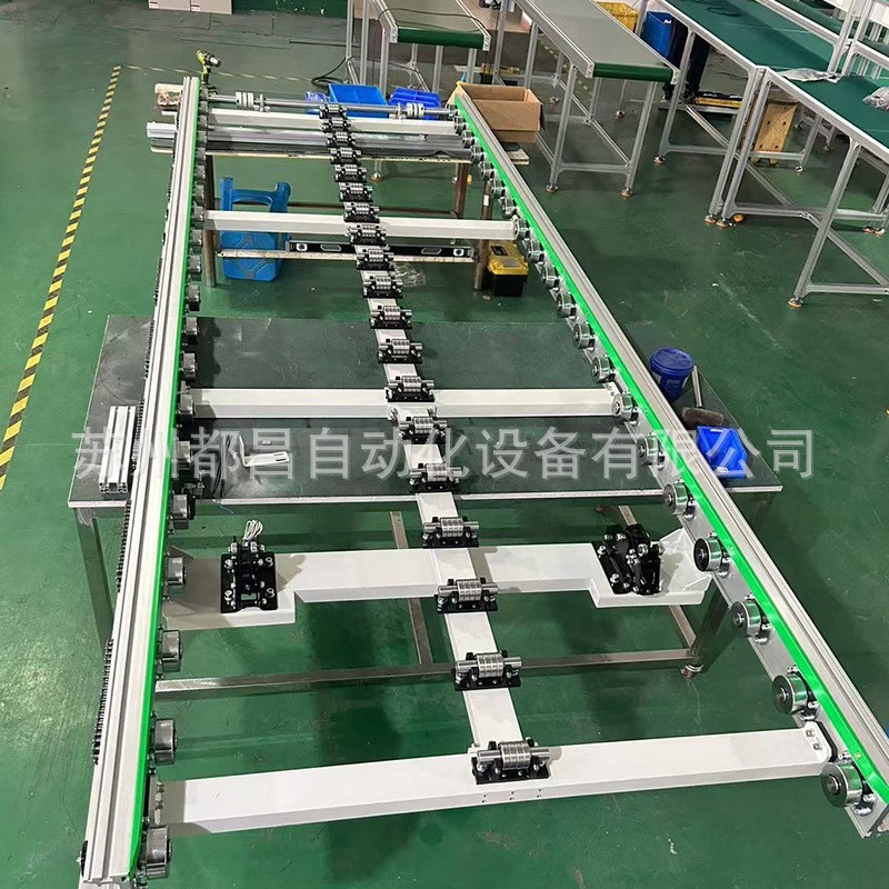 开槽滚筒输送线组装输送机组装装配工作台车间物流卸货回流生产线图4