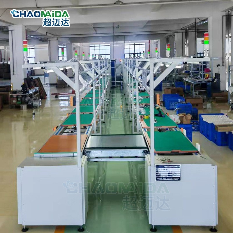 小家电倍速链流水线环形工装板传送带无人机自动化生产组装输送线图4