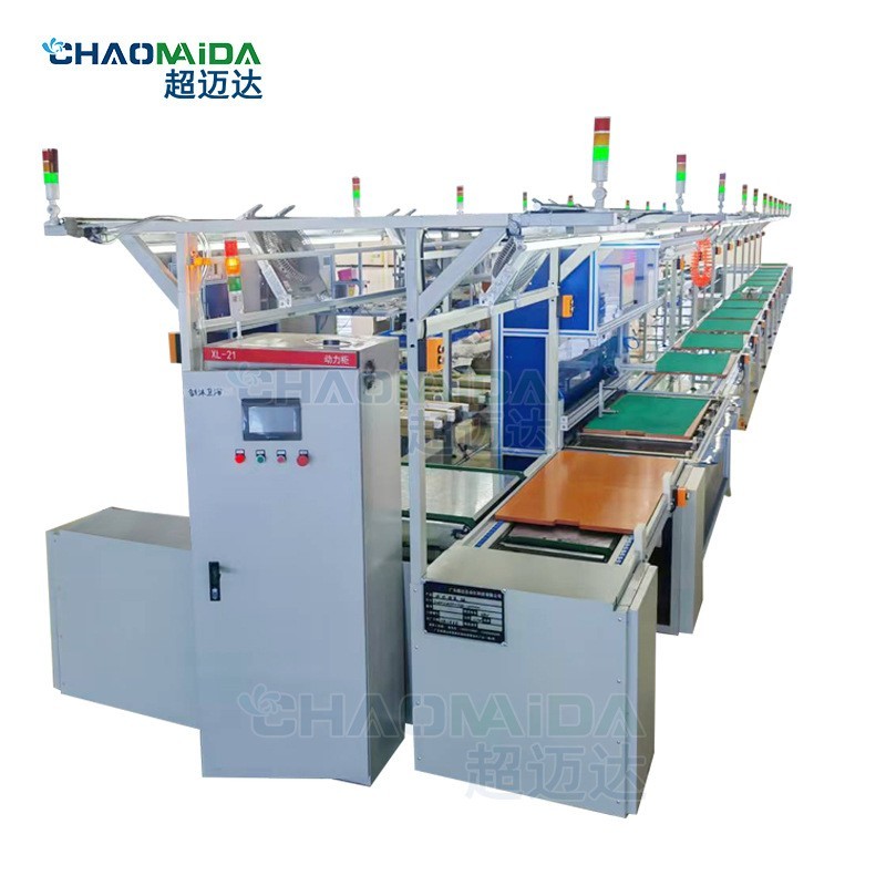 小家电倍速链流水线环形工装板传送带无人机自动化生产组装输送线图5