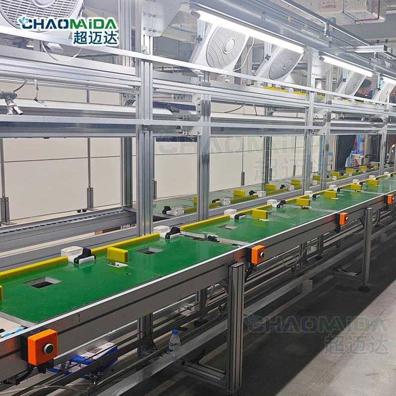 烤盘生产倍速链流水线环形老化输送线小家电自动化生产组装传送线图4