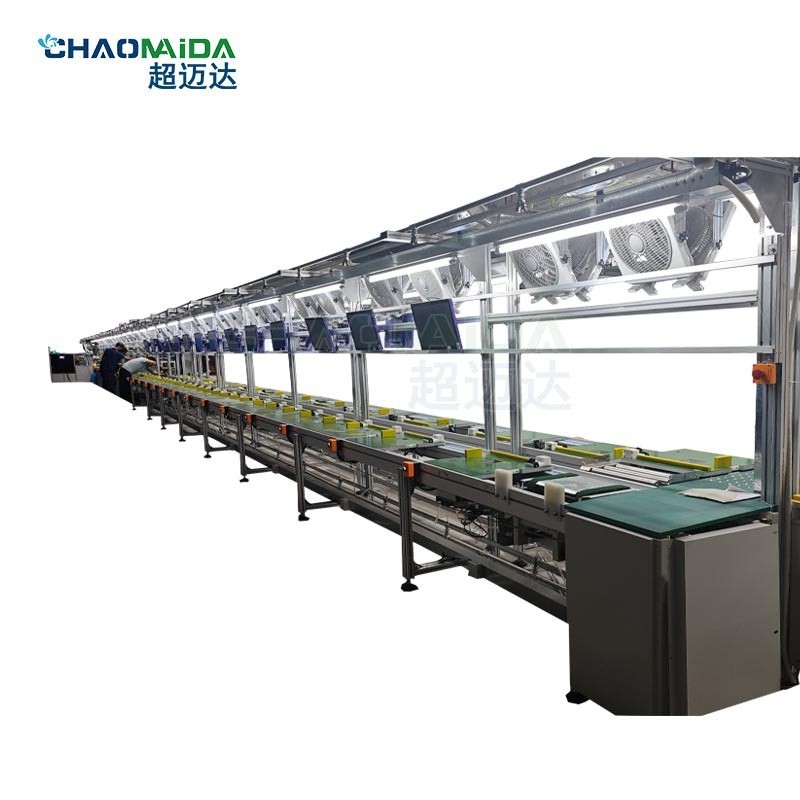 烤盘生产倍速链流水线环形老化输送线小家电自动化生产组装传送线图5