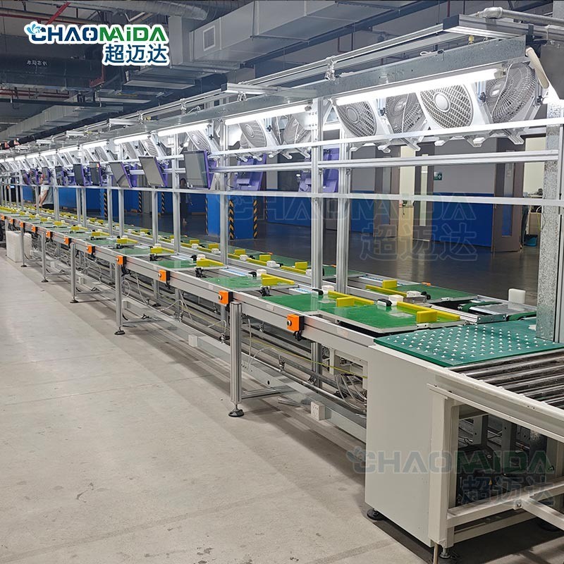 烤盘生产倍速链流水线环形老化输送线小家电自动化生产组装传送线图3