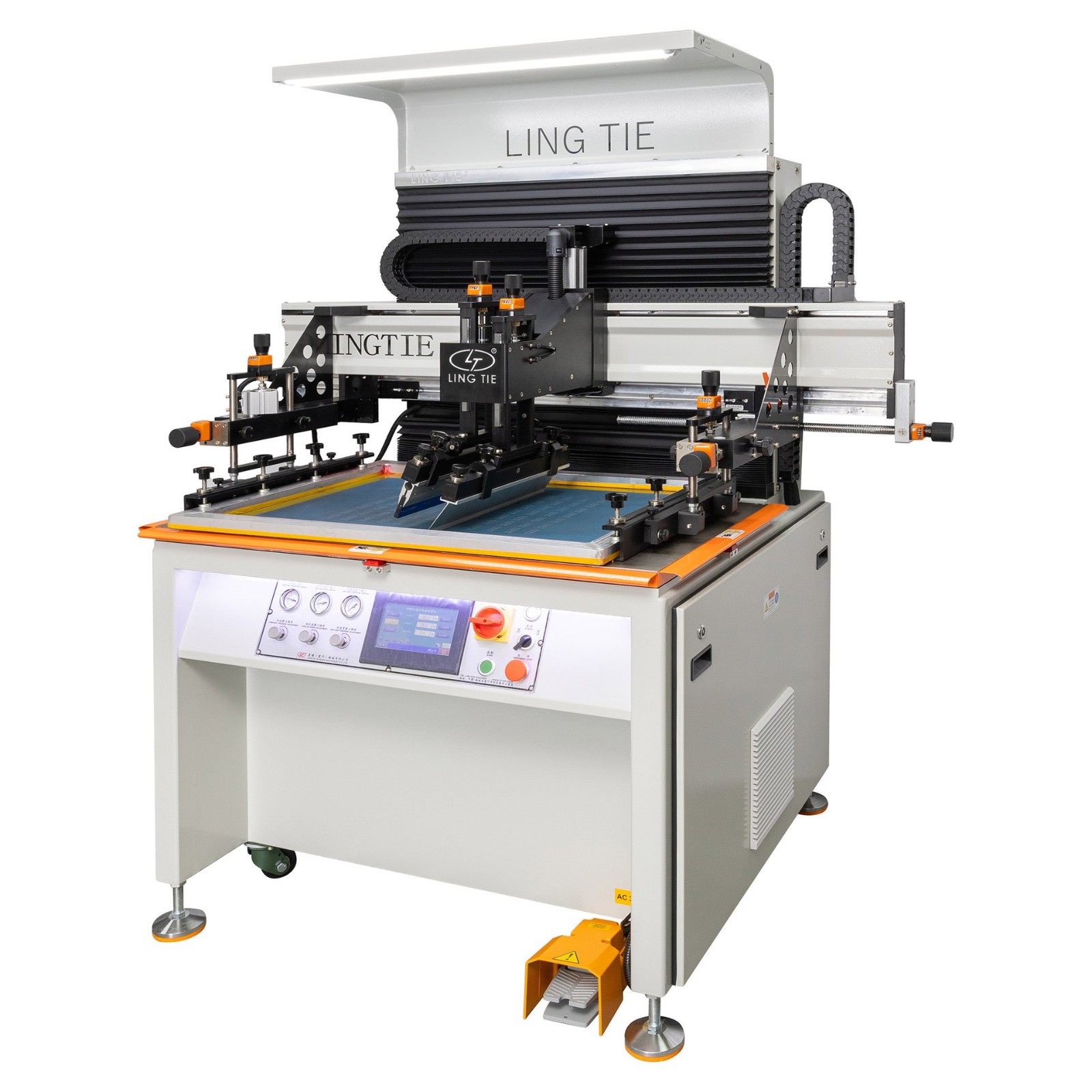 平面丝印机 双伺服丝印机 塑料丝网印刷机 半自动 张料印刷机图4