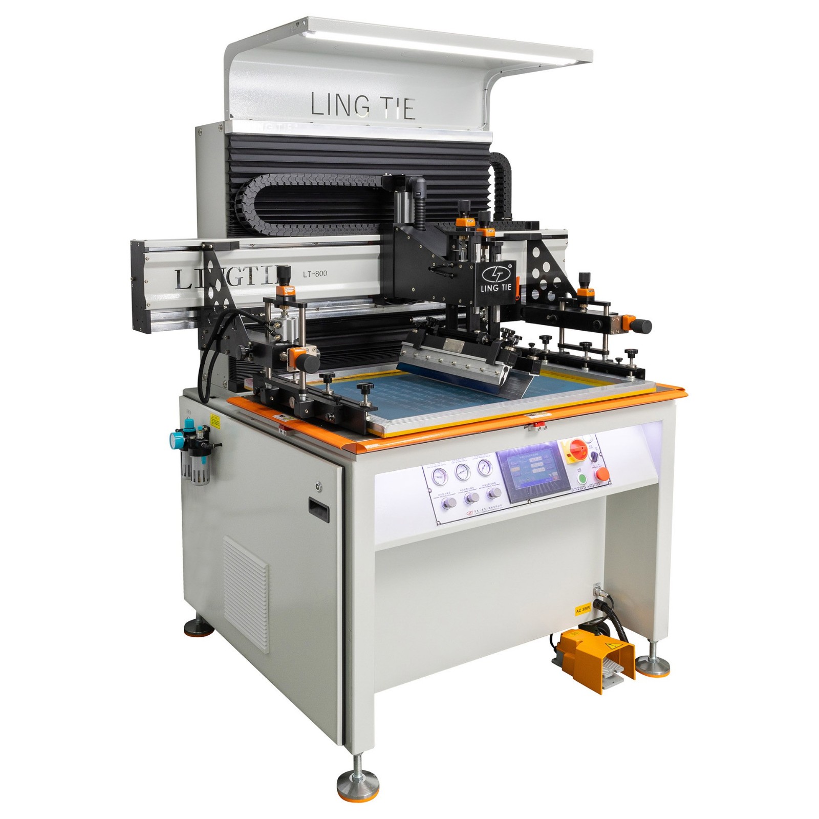 平面丝印机 双伺服丝印机 塑料丝网印刷机 半自动 张料印刷机图3