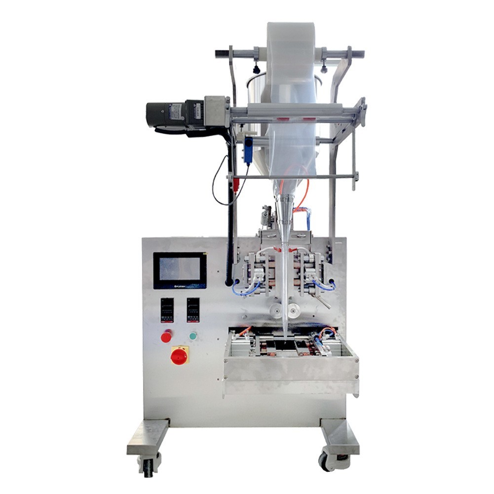 全自动立式长条状果冻条液体包装机洗发水护发素包装机图5