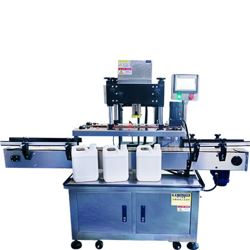 半自动大桶压盖封口机 润滑油旋盖机 高速全自动瓶子扭盖机图5