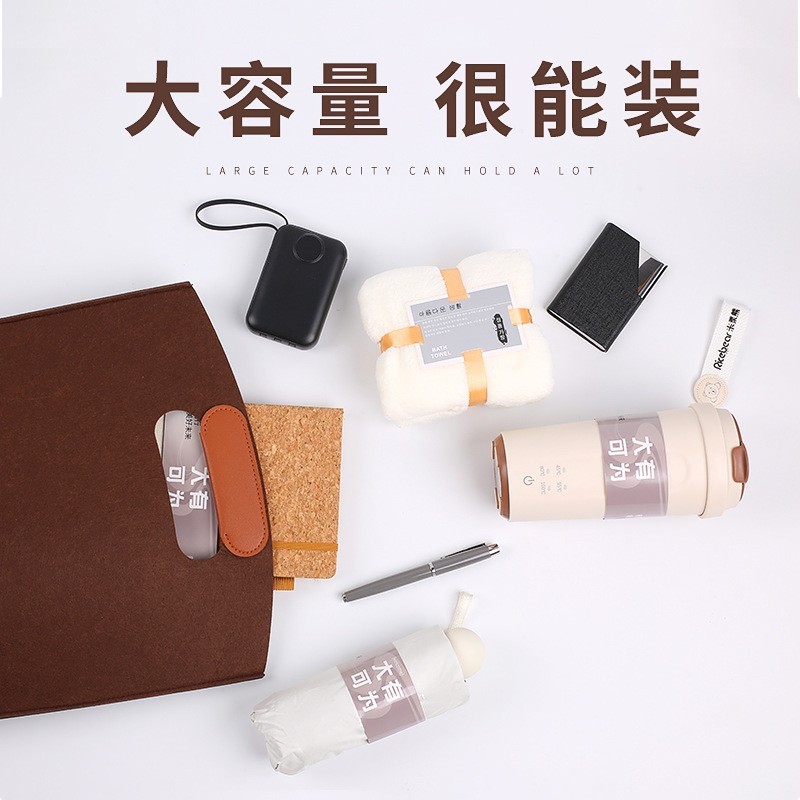 毛毡包商务伴手礼小红书新年企业礼包公司年会高档春节礼品套装图3