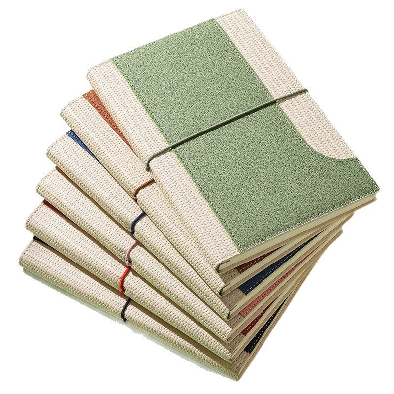 A5拼接笔记本定制松紧带商务会议notebook记事本礼盒计划本可印LOGO图5