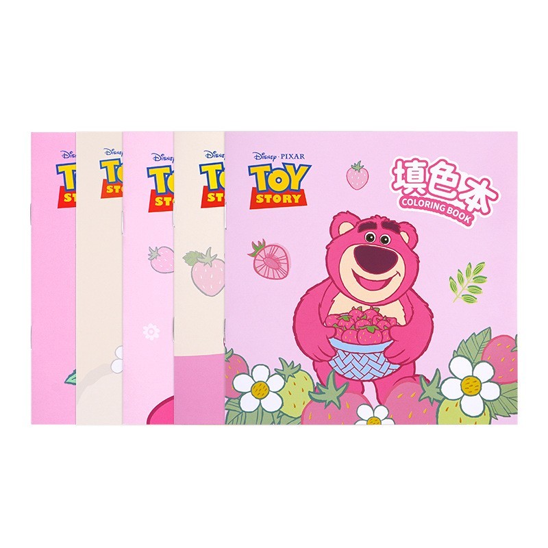 迪士尼女孩涂色本美术启蒙画画本卡通图画本填色本绘画涂鸦本图5