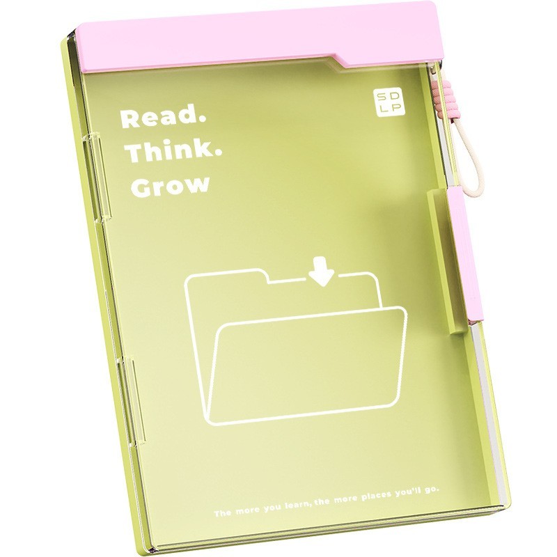 A4多功能文件夹夹板透明塑料收纳盒学生写字垫板试卷整理神器图5