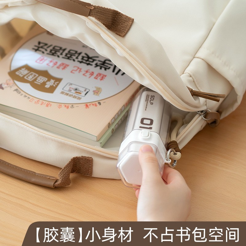 胶囊笔盒收纳塑料钢笔收纳按扣式收纳盒多功能文具盒带挂绳装笔盒图2