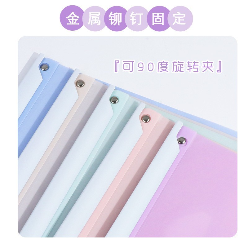 A4旋转拉杆文件夹初中生试卷收纳袋学生专用抽杆夹资料夹a4活页图4