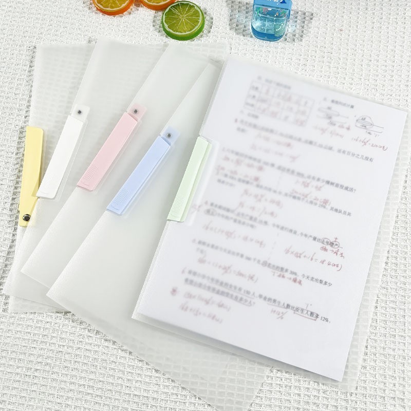 A3双拉杆试卷夹整理夹收纳袋学生旋转文件夹大容量文件袋抽杆夹图3