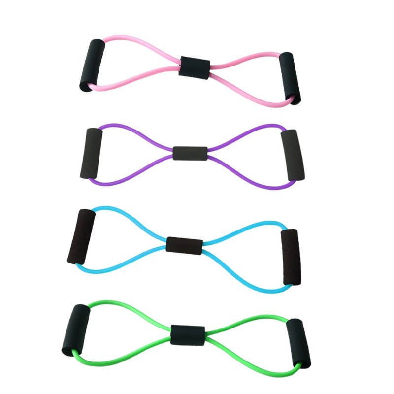 8字拉力器女用练肩美背高弹不变形拉力带拉伸训练舒展背部肌群图3