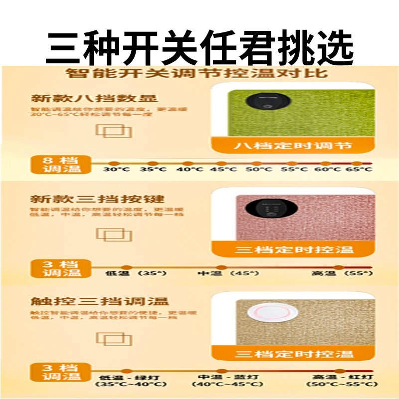 亚麻面料电脑桌垫超大 加热鼠标垫暖桌垫调温速热超大 发热鼠标垫图5
