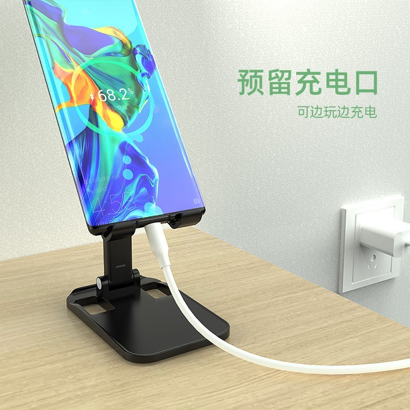 办公桌面直播平板通用铝合金可伸缩懒人折叠便携手机支架图4