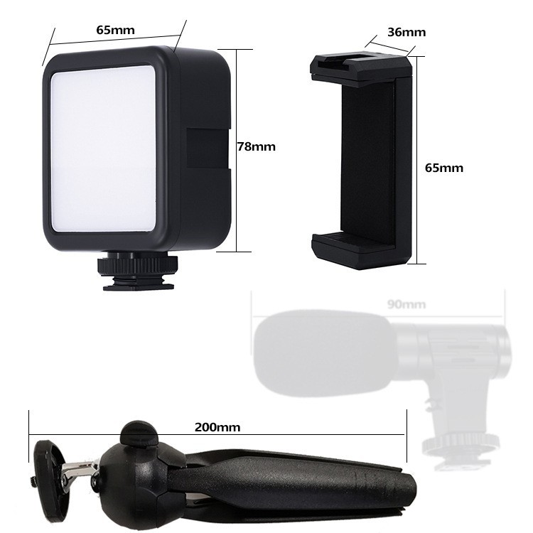 228三脚架直播套装 手机通用VLOG视频补光灯麦克风桌面支架图5